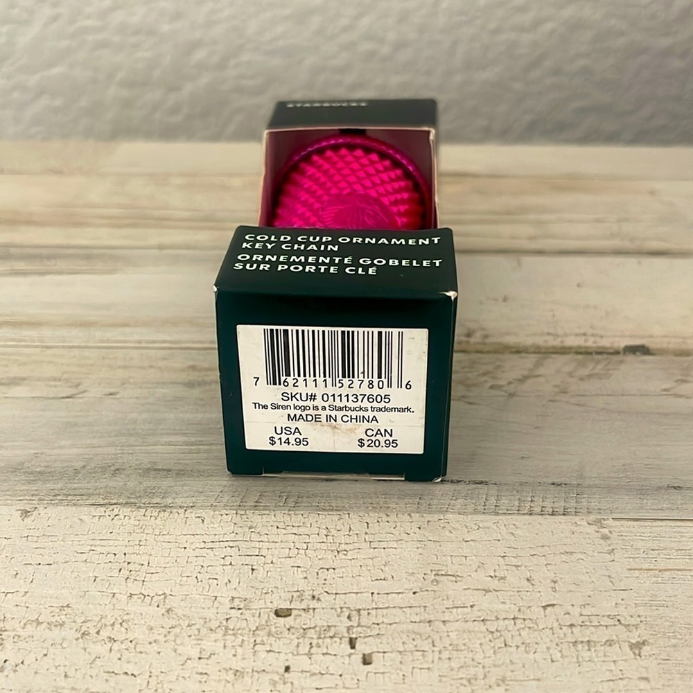 Starbucks Sangria Studded Key Chain/Ornament. - Picture 6 of 6